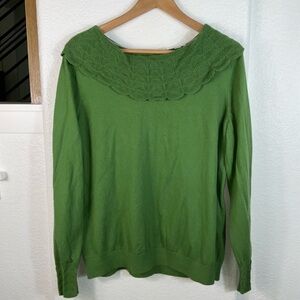 Boden Collared Green Sweater